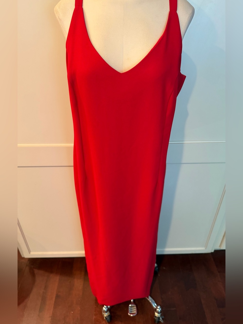 Vintage 90s Elegant Red Women's Dress with Jacket and purse - Picture 10 of 12